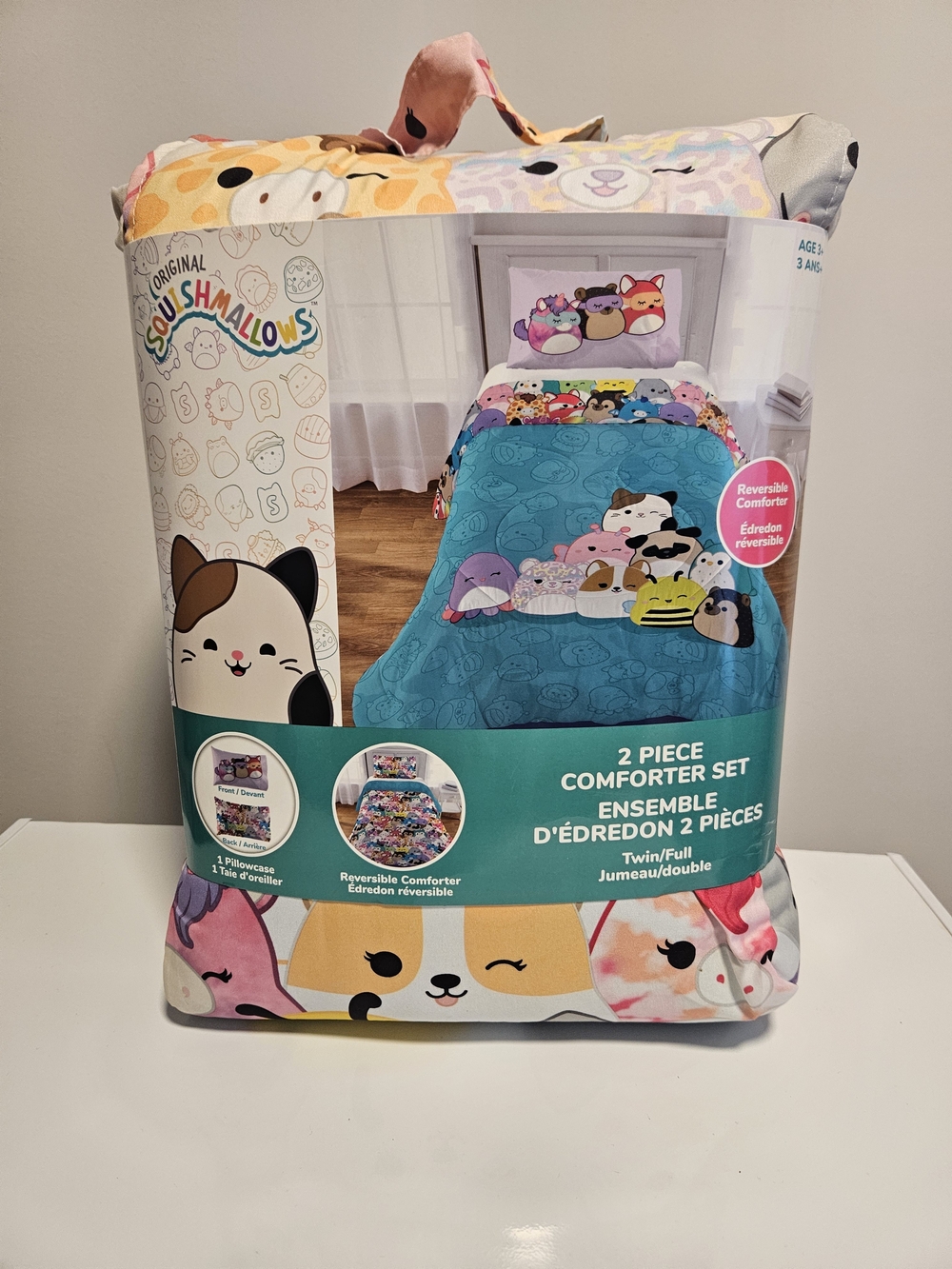 NWT Squishmallows Reversible Comforter Set